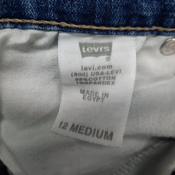 Levis 550 Jeans Women 12 Medium Blue Boot Leg Ladies Stretch Mid Rise Pants - Picture 10 of 10